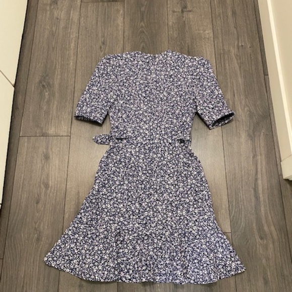 Jonathan Simkhai Evelyn Floral Crepe Mini Dress Size 0 - Picture 10 of 13